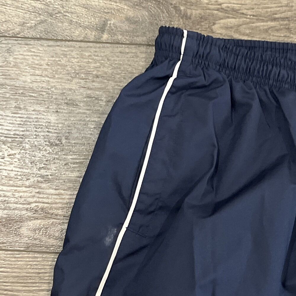 Vintage Y2K Nike Gray Tag Blue White Stripe Wide Leg Warm-Ups Track Pants Men XL - Picture 3 of 10